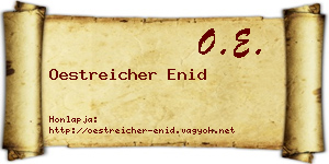Oestreicher Enid névjegykártya